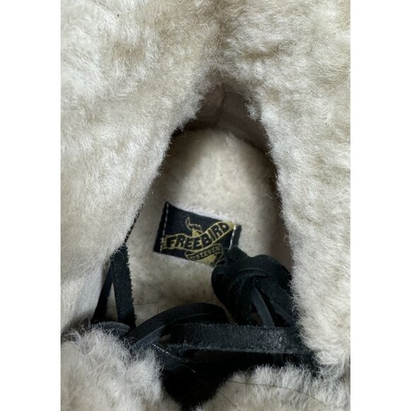 Freebird By Steven Norway Silver Winter Boots Fur Sheep Size Women’s Size 11 - Picture 9 of 9